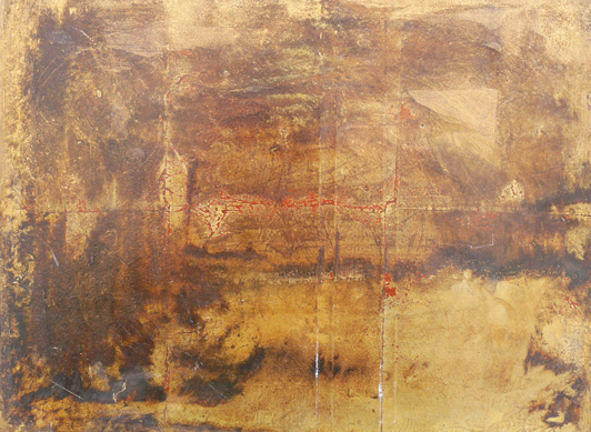 katrin schenks handpatinierte Goldoberfläche